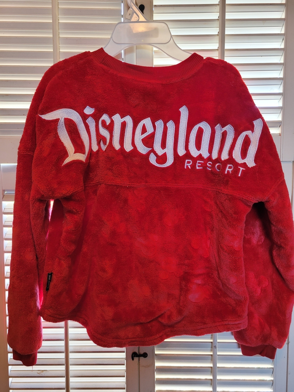 Disney Resort Spirit Jersey Kids' Red Fleece Jacket Sz 7/8 Small
